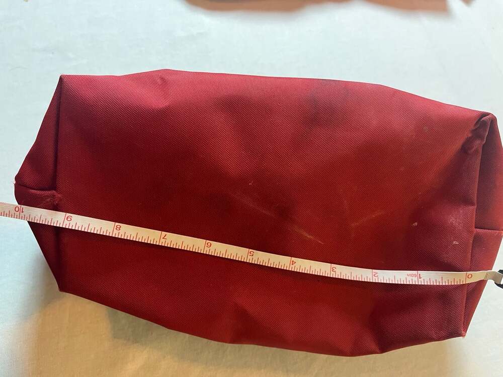 Longchamp Red Le Pliage Cosmetic Pouch Toiletry Bag - Picture 8 of 10